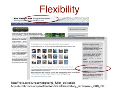 Slide 'Flexibility'. 